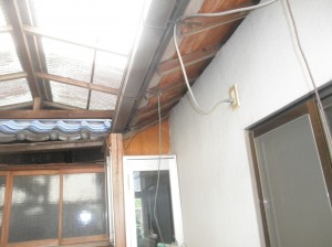 笠岡市　屋根の新設リフォーム工事(施工前3)